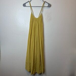 April Showers by Polder Youth Girls Butter Yellow Spaghetti Strap Dress Size 10
